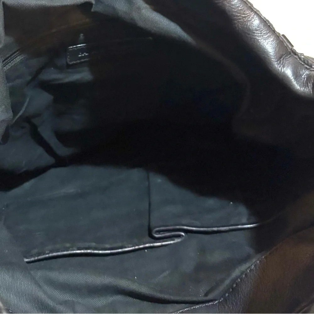 Banana Republic Black Woven Hobo Bag